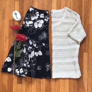 Angie flared floral print skirt EUC size small